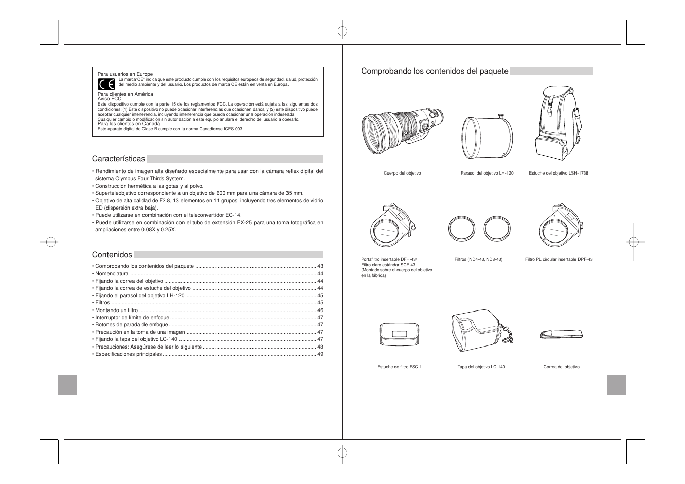 Olympus ED 300mm f2.8 User Manual | Page 22 / 36