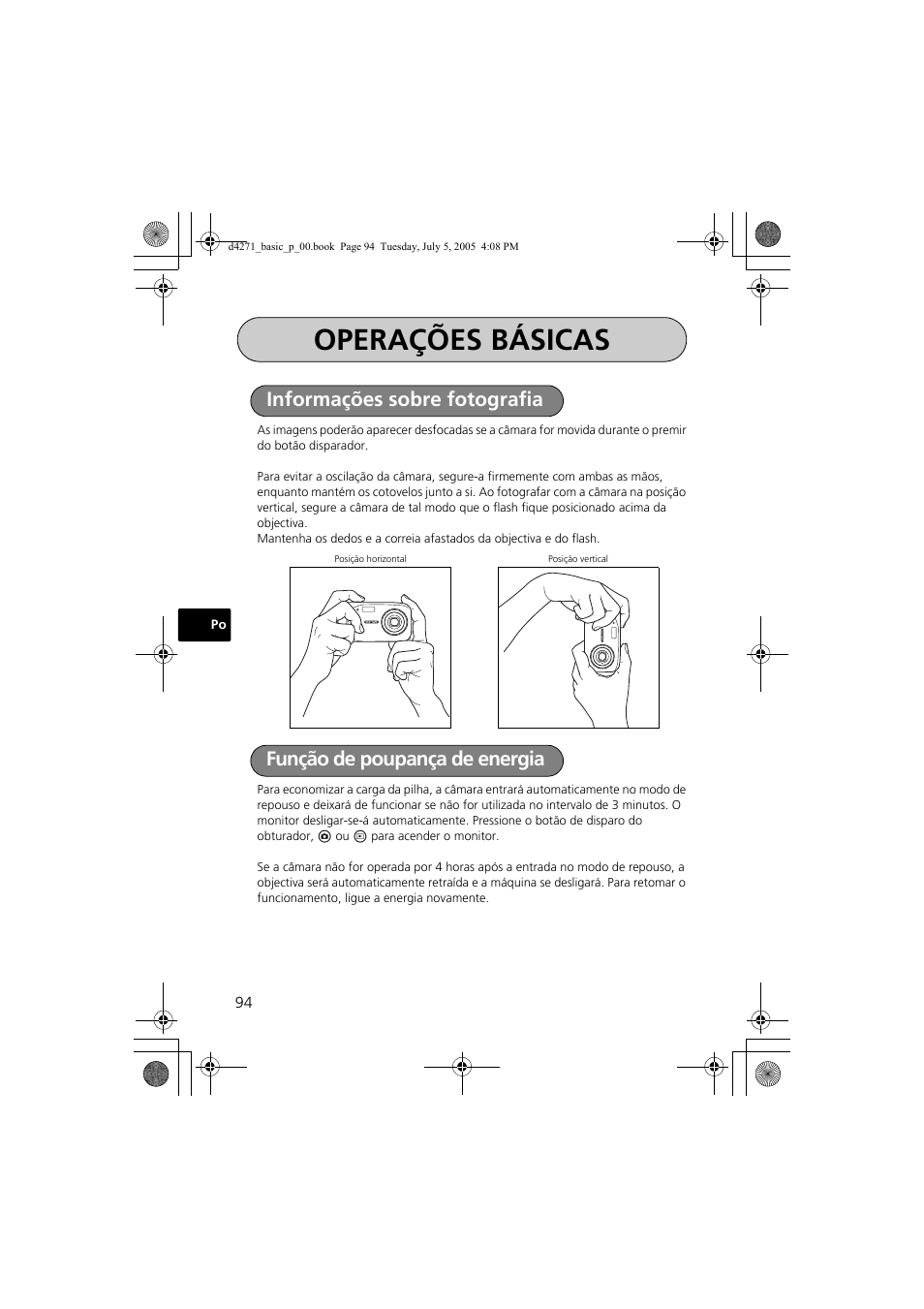 Operações básicas | Olympus FE-120 User Manual | Page 94 / 116