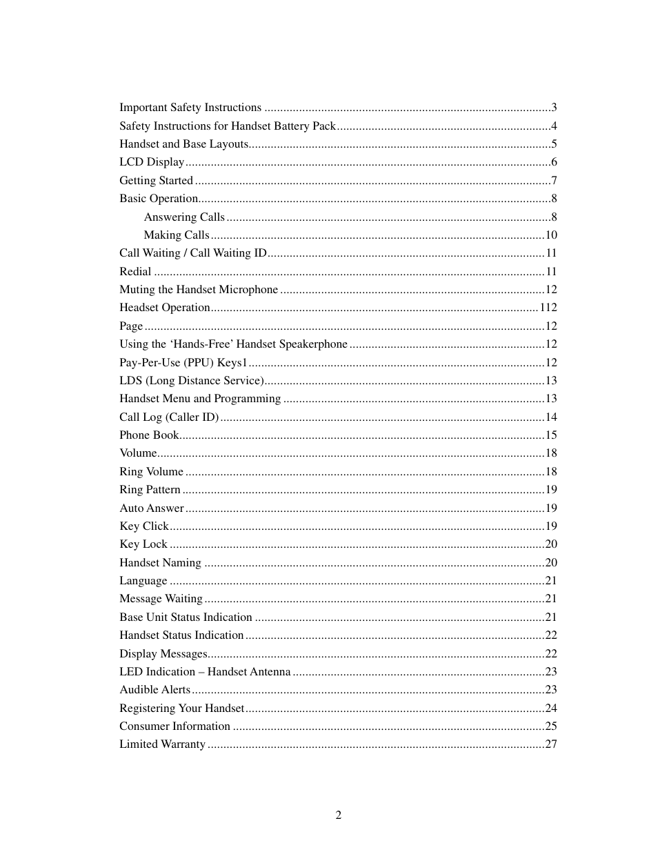 Alice & Law ATS 4121CL User Manual | Page 2 / 27