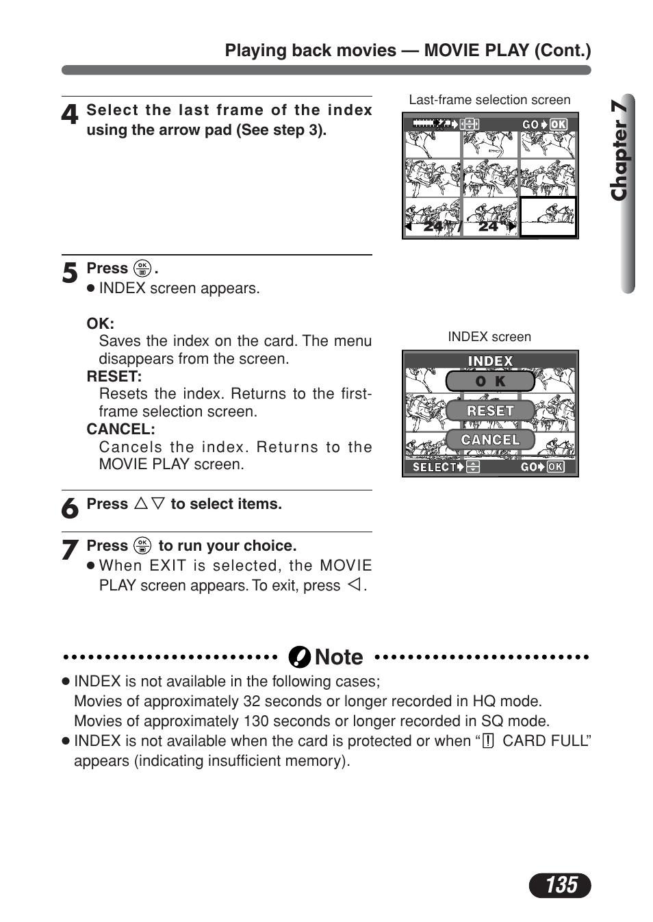 Chapter 7 | Olympus C-730 Ultra Zoom User Manual | Page 136 / 266