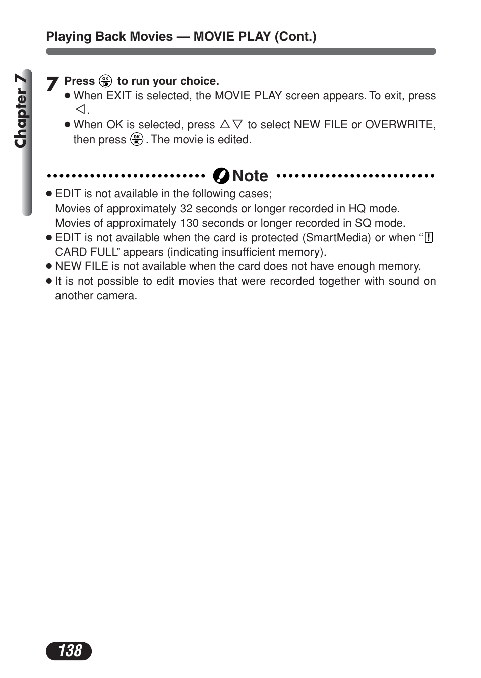 Chapter 7 | Olympus C-730 Ultra Zoom User Manual | Page 139 / 266