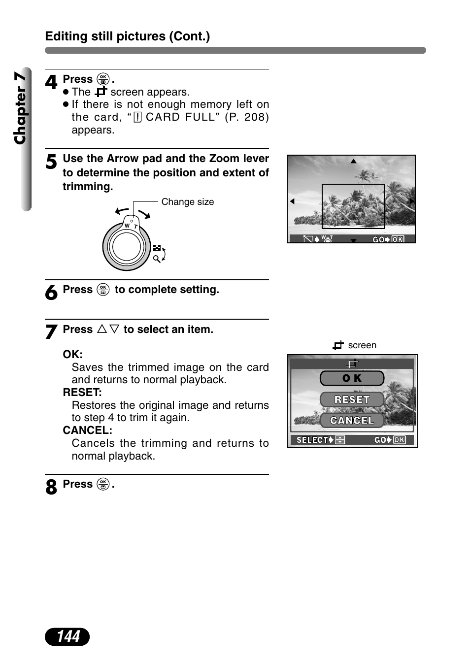 Chapter 7 | Olympus C-730 Ultra Zoom User Manual | Page 145 / 266