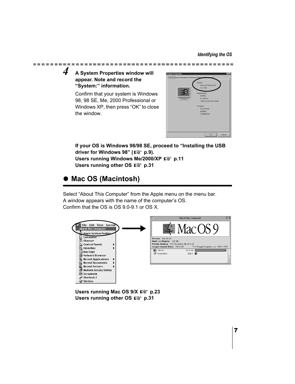 Mac os (macintosh) | Olympus C-730 Ultra Zoom User Manual | Page 241 / 266