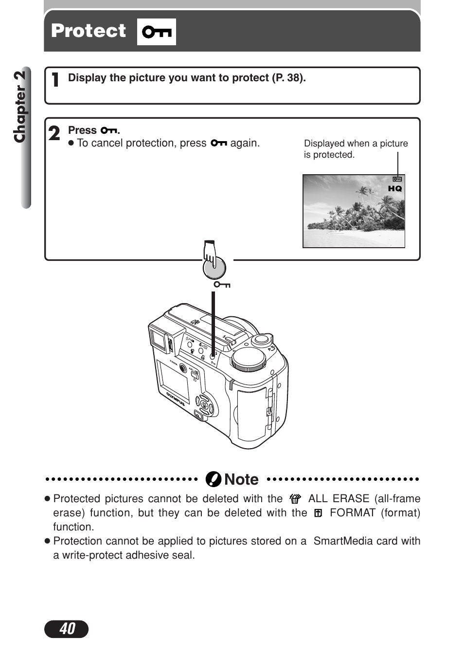 Protect | Olympus C-730 Ultra Zoom User Manual | Page 41 / 266