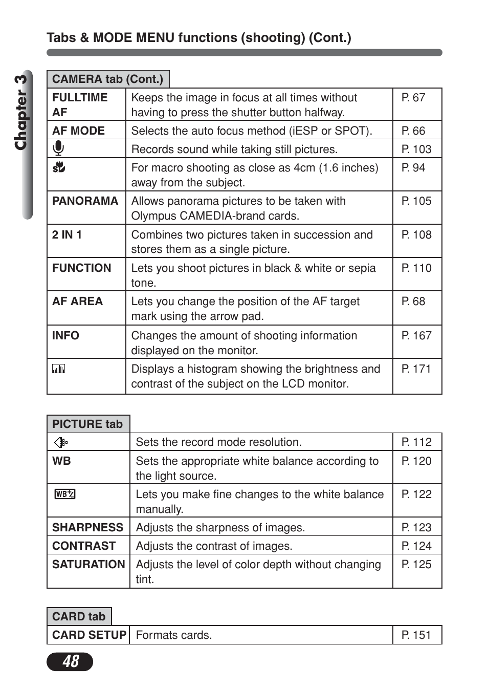 Chapter 3 | Olympus C-730 Ultra Zoom User Manual | Page 49 / 266