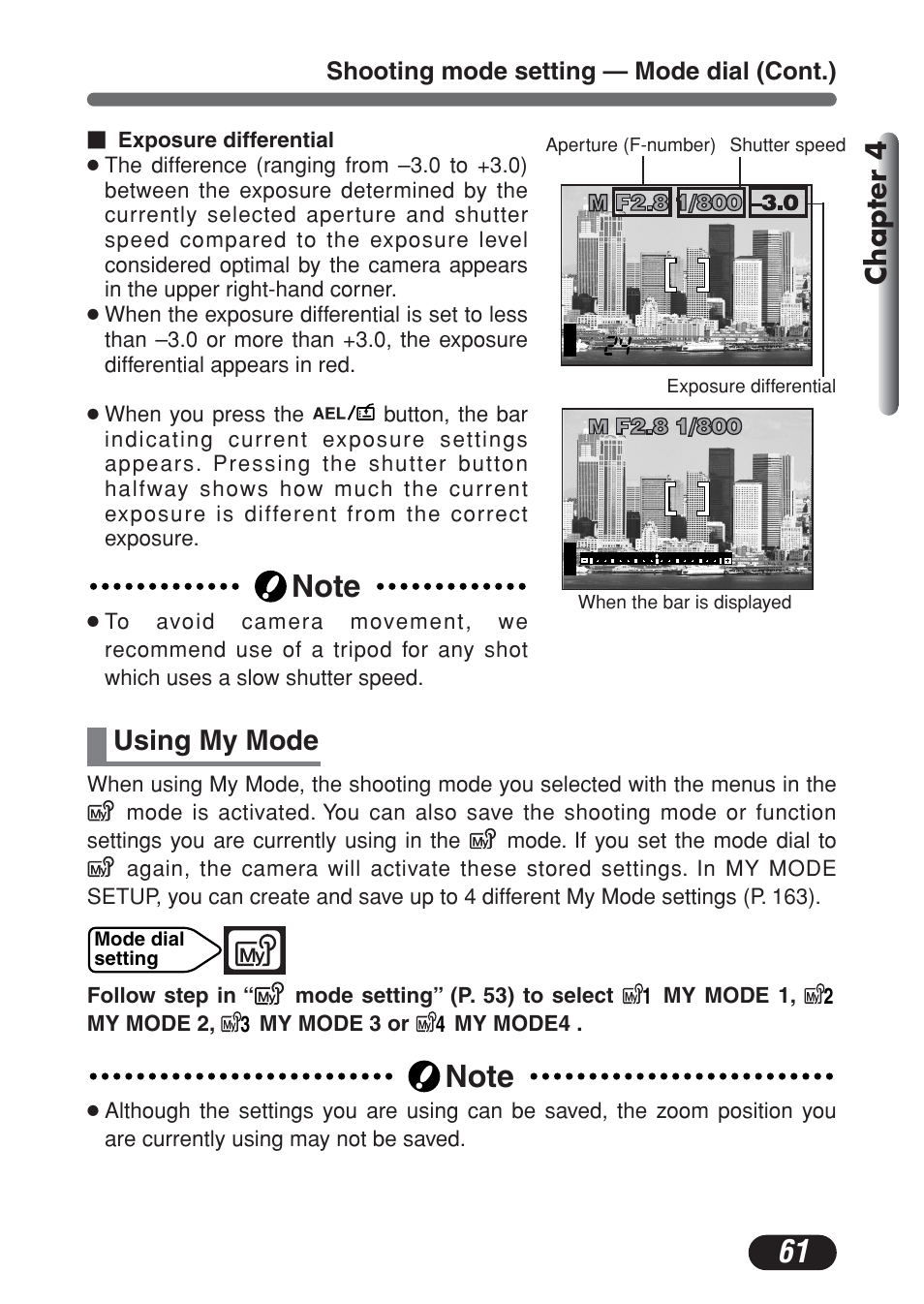 Using my mode, Chapter 4 | Olympus C-730 Ultra Zoom User Manual | Page 62 / 266