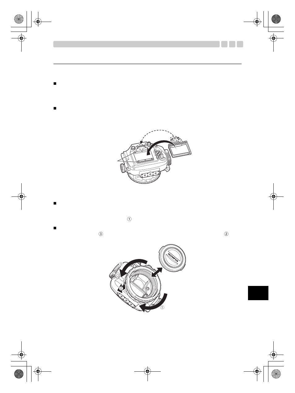 Utilice los accesorios suministrados/opcionales | Olympus PT-EP08 User Manual | Page 105 / 172