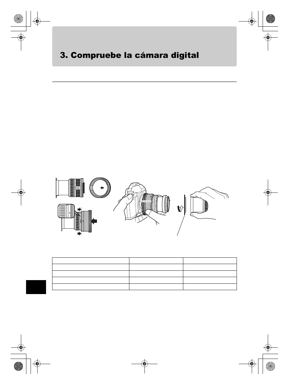 Compruebe la cámara digital | Olympus PT-EP08 User Manual | Page 108 / 172