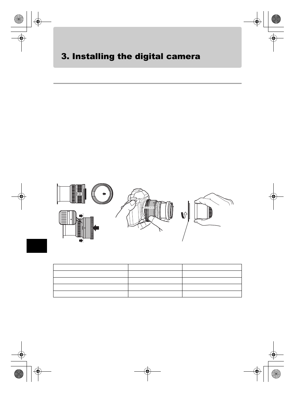 Installing the digital camera, Check the digital camera | Olympus PT-EP08 User Manual | Page 36 / 172