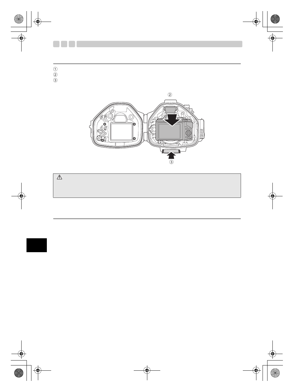 Load the digital camera, Make sure the camera is loaded properly | Olympus PT-EP08 User Manual | Page 38 / 172