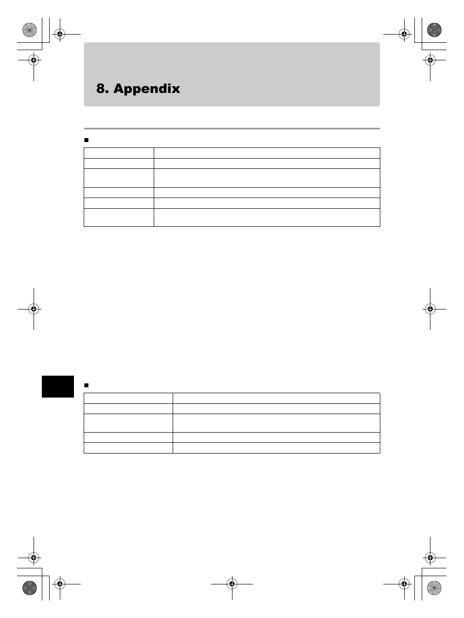 Appendix, Specifications | Olympus PT-EP08 User Manual | Page 48 / 172