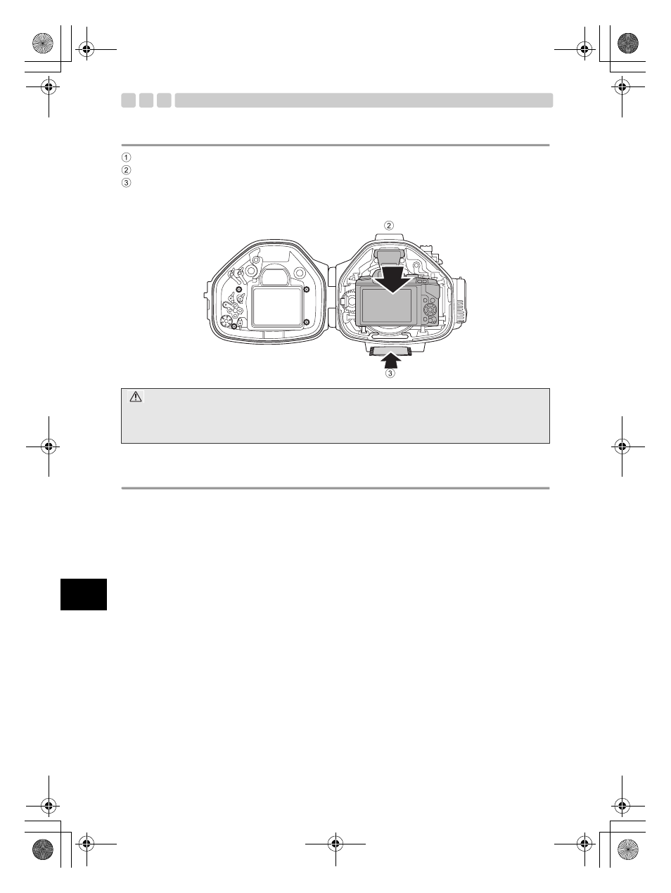 Insérer l’appareil photo numérique dans le caisson, Vérifier après insertion | Olympus PT-EP08 User Manual | Page 62 / 172