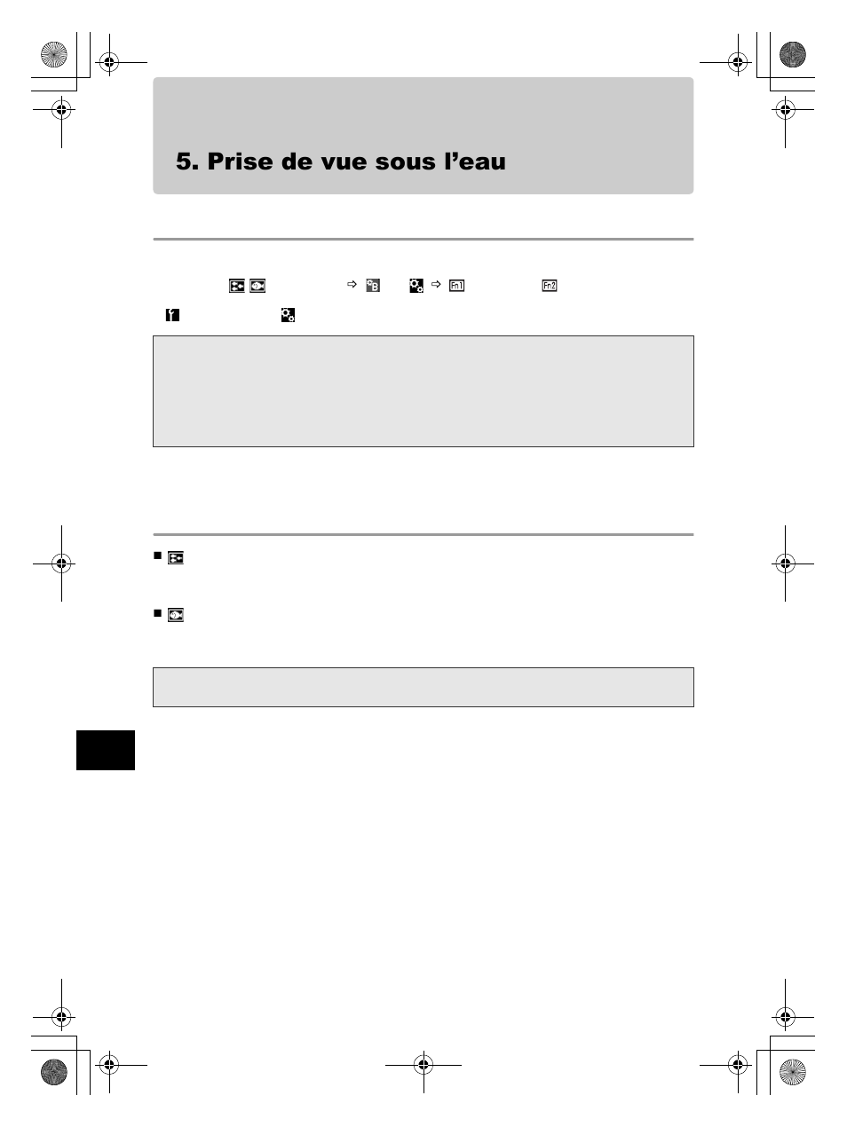 Prise de vue sous l’eau, Comment sélectionner les modes de prise de vue, Modes de prise de vue sous-marine | Olympus PT-EP08 User Manual | Page 66 / 172