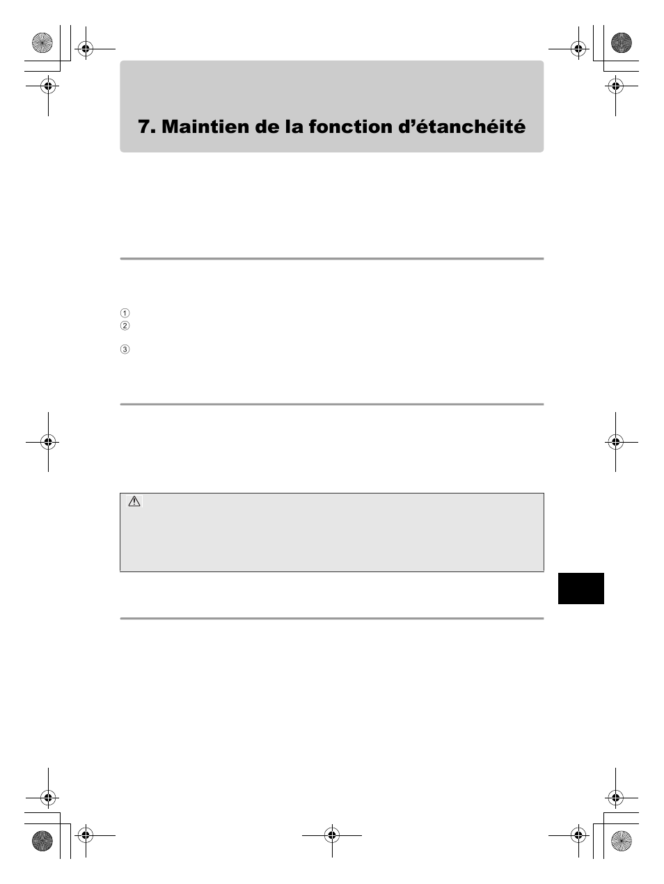 Maintien de la fonction d’étanchéité, Retirer le joint, Retirer tout grain de sable, poussière, etc | Installer le joint | Olympus PT-EP08 User Manual | Page 69 / 172