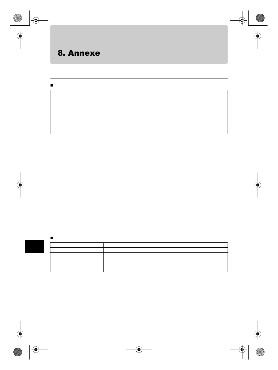 Annexe, Fiche technique | Olympus PT-EP08 User Manual | Page 72 / 172