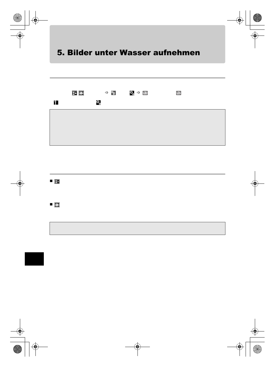 Bilder unter wasser aufnehmen, Unterwasser-aufnahmemodi | Olympus PT-EP08 User Manual | Page 90 / 172
