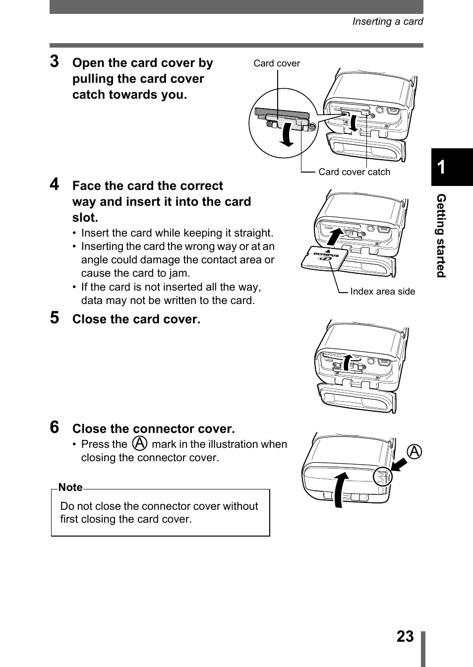 P.23 | Olympus Stylus 400 Digital User Manual | Page 24 / 173