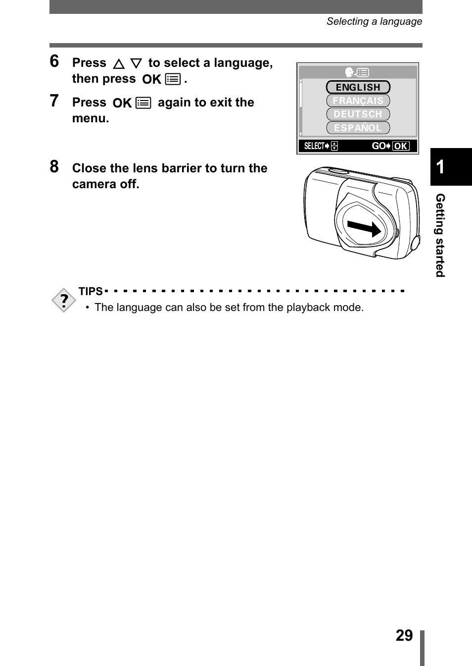 Olympus Stylus 400 Digital User Manual | Page 30 / 173