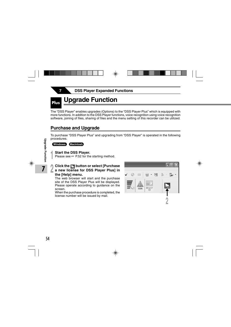 Upgrade function | Olympus DS 2 User Manual | Page 54 / 64