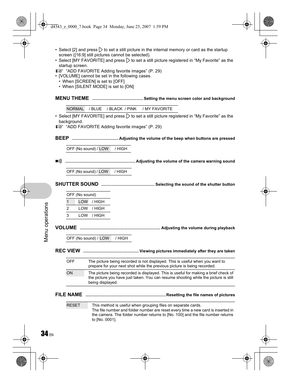 Olympus Stylus 790 SW User Manual | Page 34 / 84