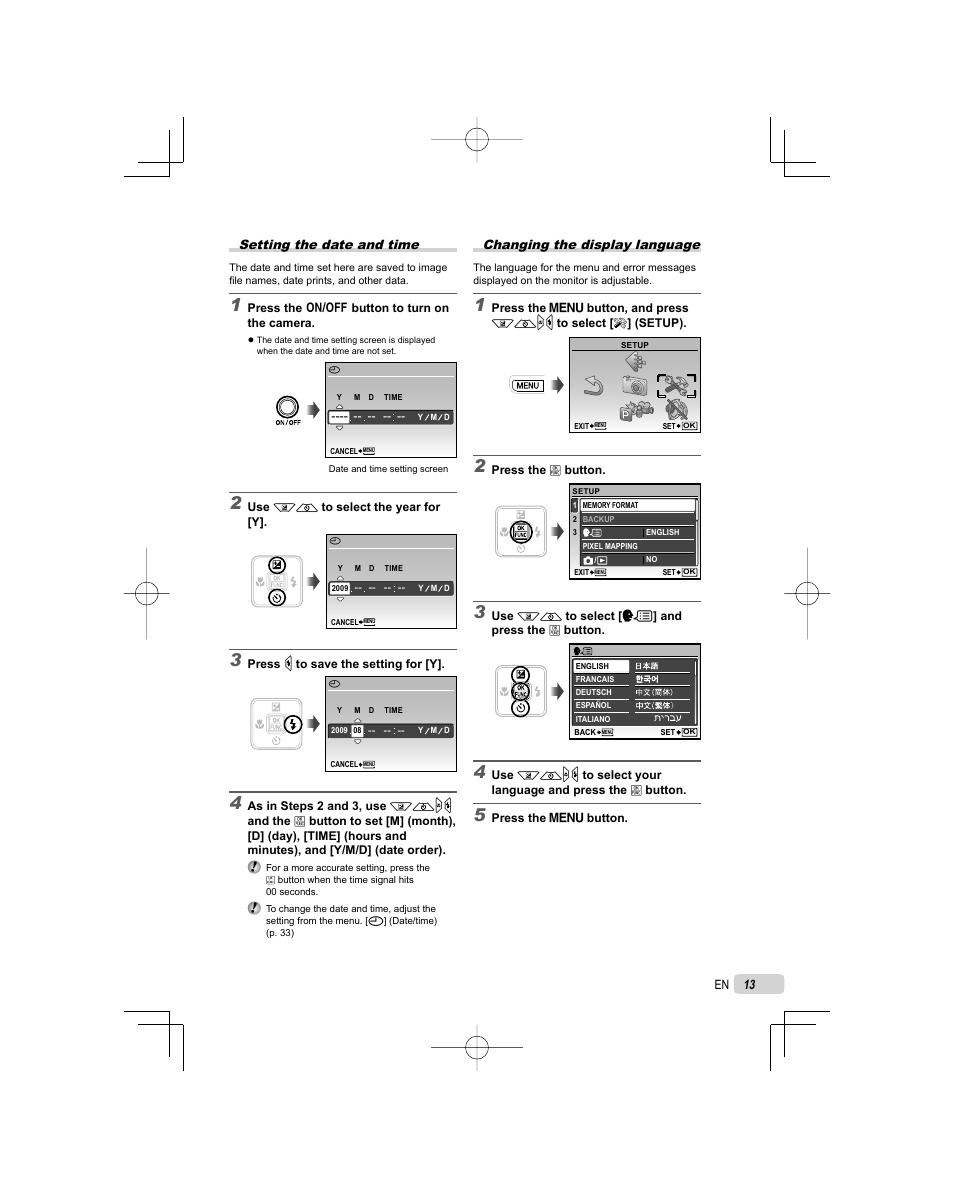 Olympus FE-5000 User Manual | Page 13 / 62