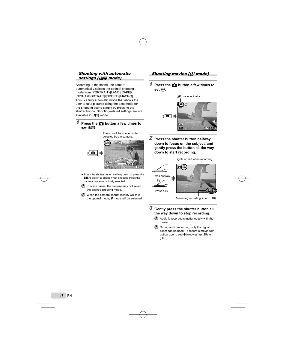 Olympus FE-5000 User Manual | Page 18 / 62