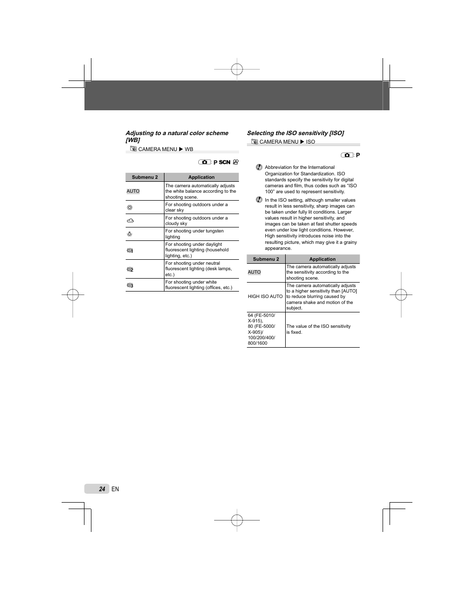 Olympus FE-5000 User Manual | Page 24 / 62