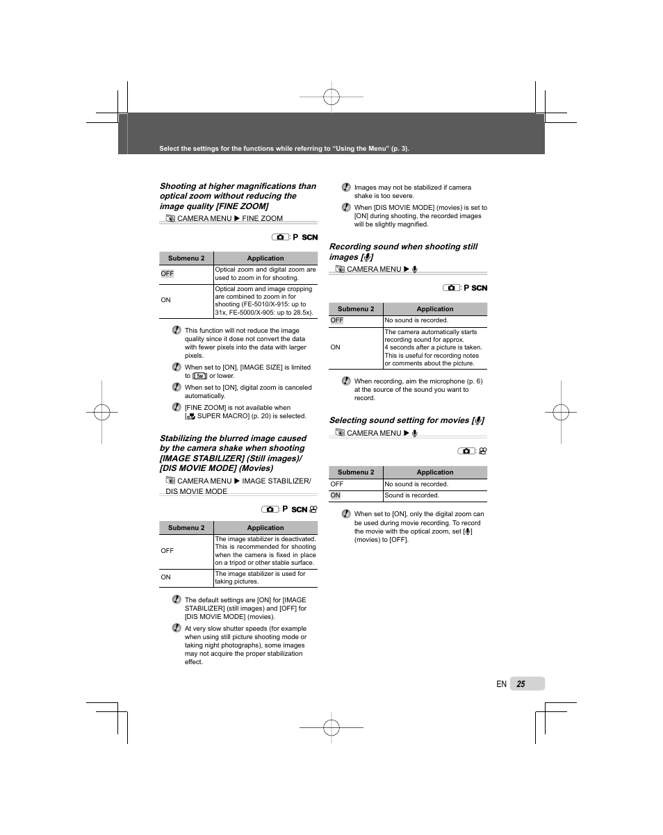 Olympus FE-5000 User Manual | Page 25 / 62