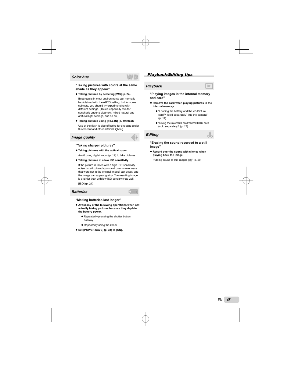 Olympus FE-5000 User Manual | Page 45 / 62