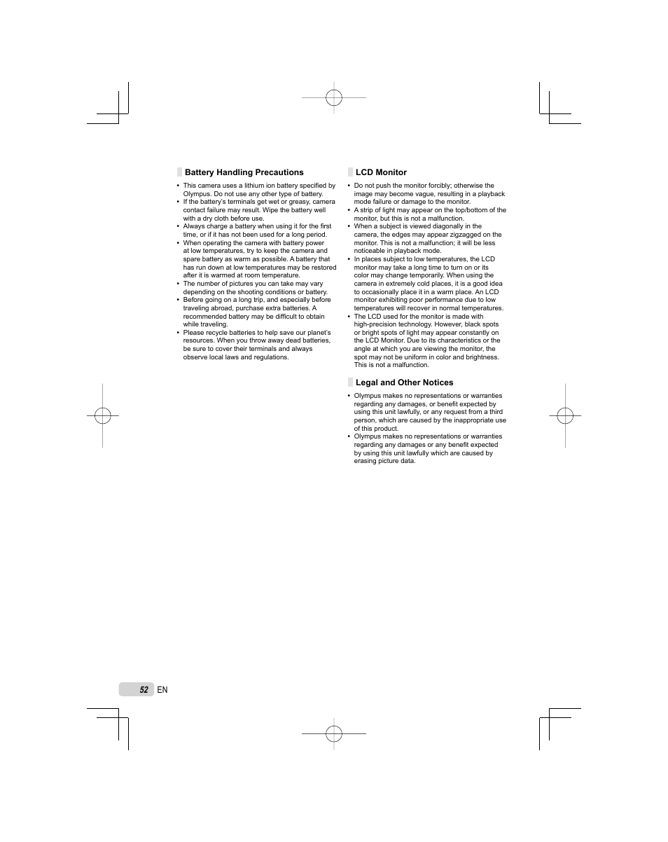 Olympus FE-5000 User Manual | Page 52 / 62