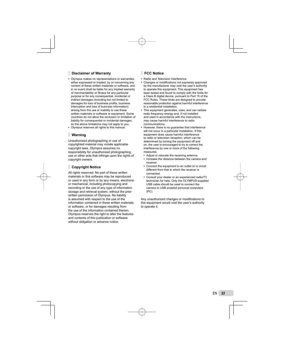 Olympus FE-5000 User Manual | Page 53 / 62