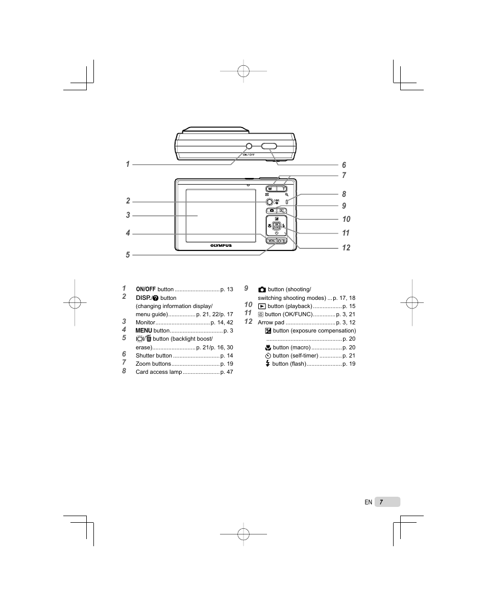 Olympus FE-5000 User Manual | Page 7 / 62
