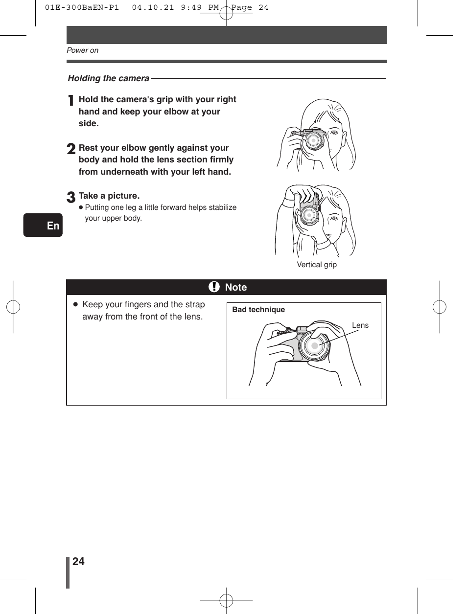 Olympus EVOLT E-300 User Manual | Page 24 / 34