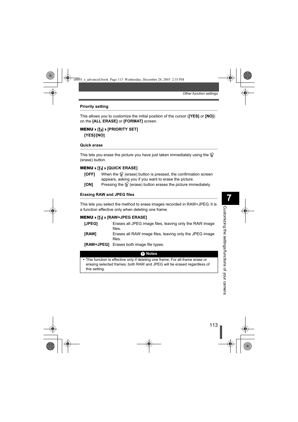 P. 113) | Olympus EVOLT E-330 User Manual | Page 113 / 196