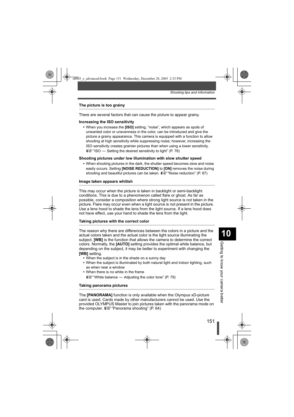 Olympus EVOLT E-330 User Manual | Page 151 / 196