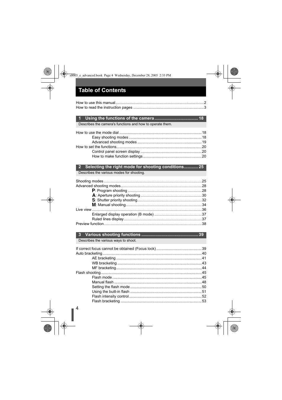 Olympus EVOLT E-330 User Manual | Page 4 / 196