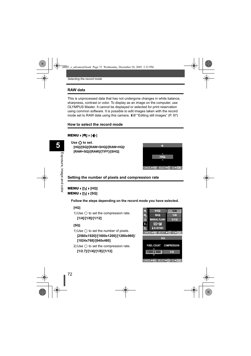 Olympus EVOLT E-330 User Manual | Page 72 / 196