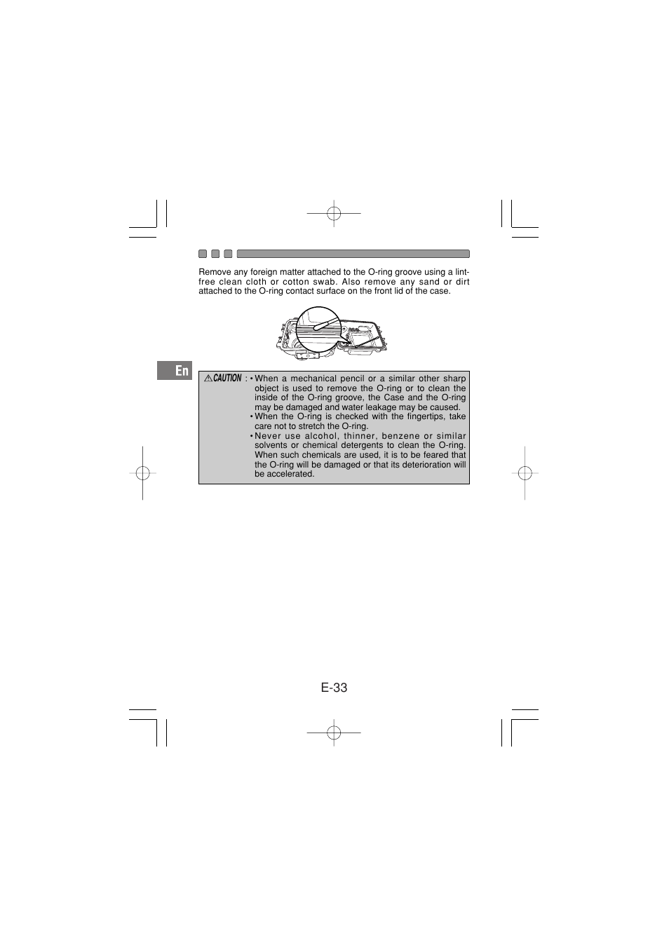 E-33 | Olympus PT-030 User Manual | Page 34 / 44