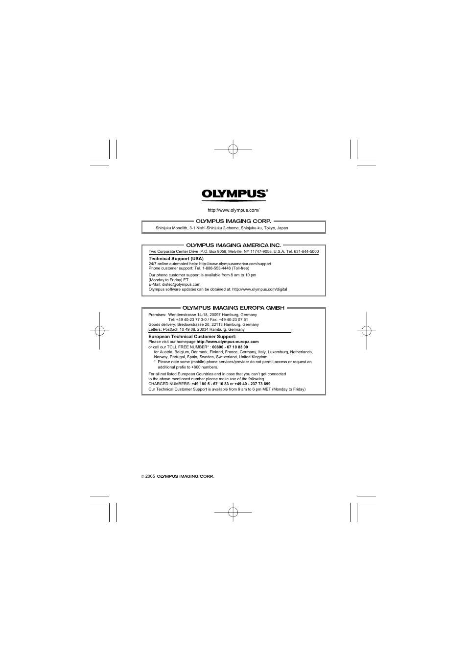 Olympus PT-030 User Manual | Page 44 / 44