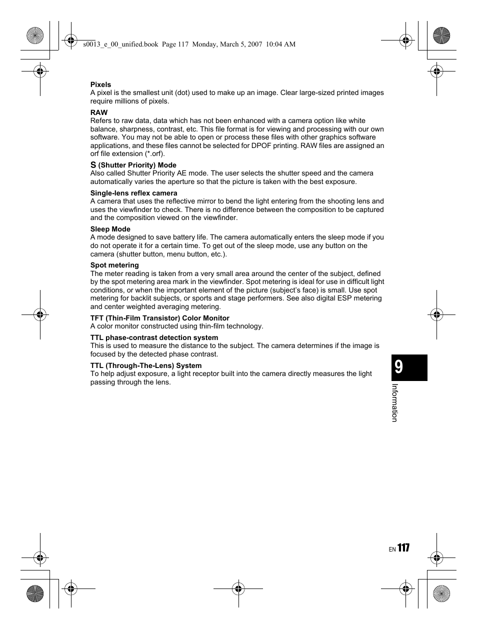 Olympus EVOLT E-410 User Manual | Page 117 / 132