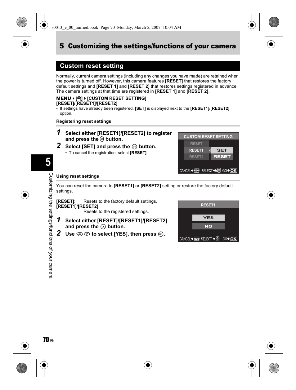 Olympus EVOLT E-410 User Manual | Page 70 / 132
