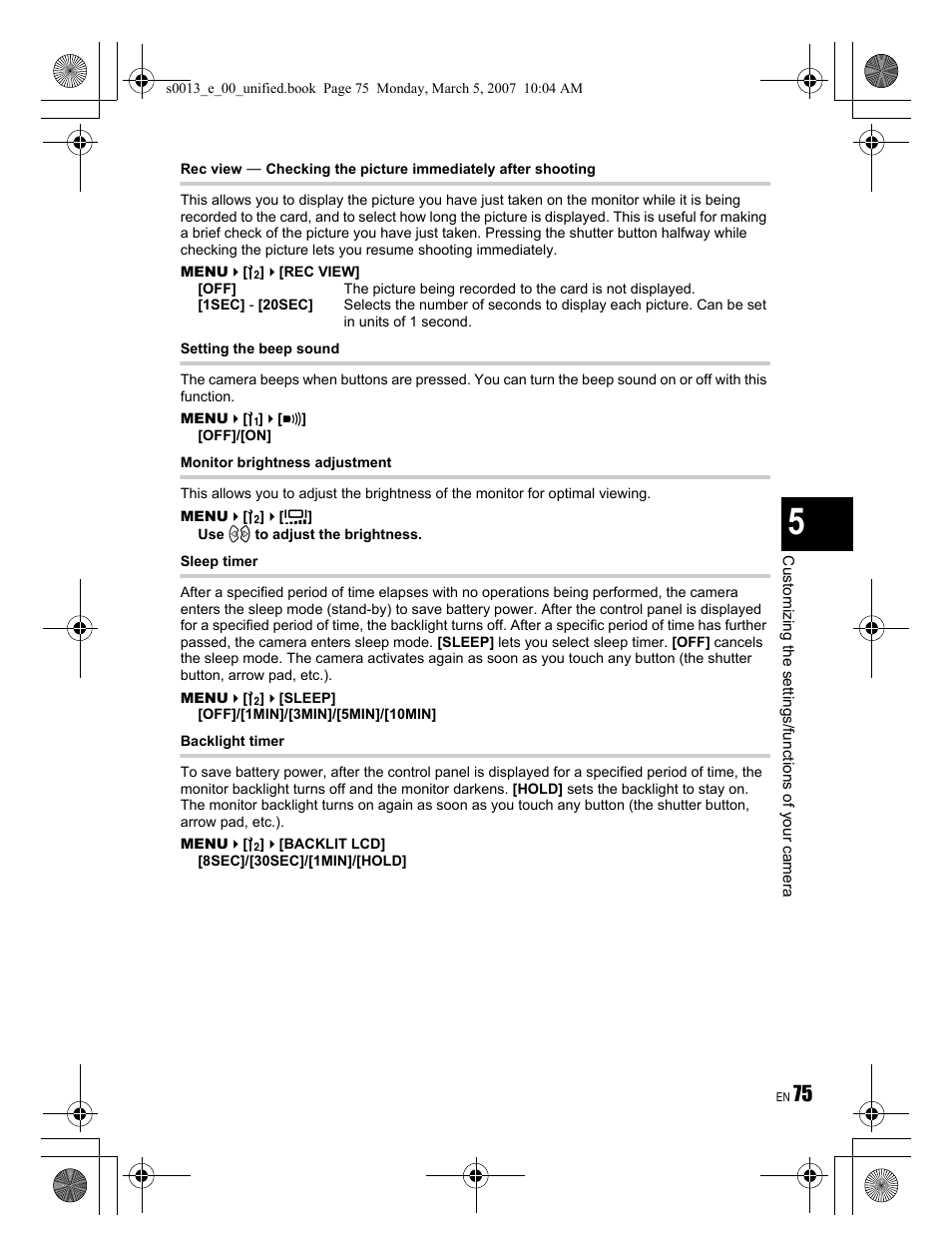 Olympus EVOLT E-410 User Manual | Page 75 / 132