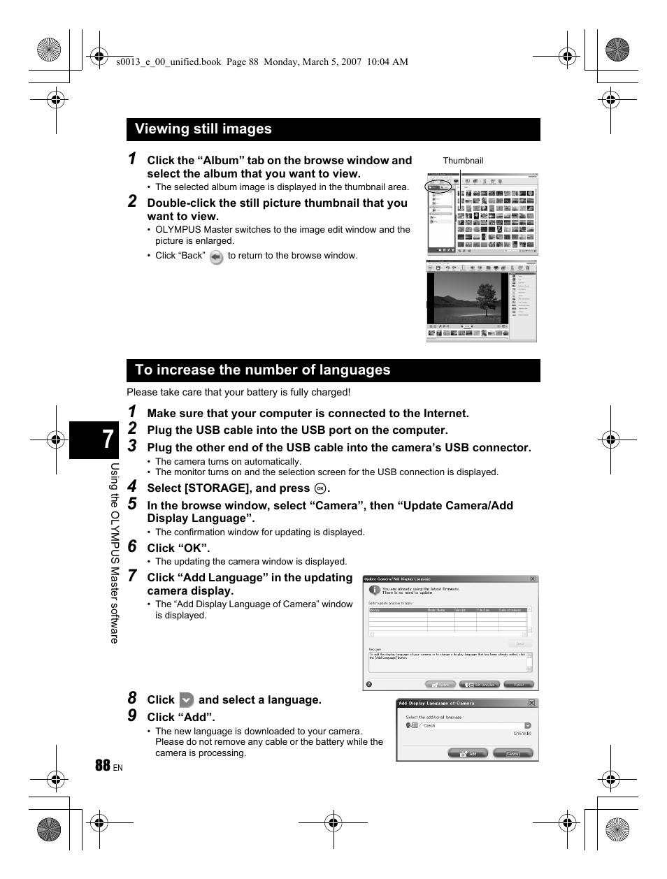 Olympus EVOLT E-410 User Manual | Page 88 / 132