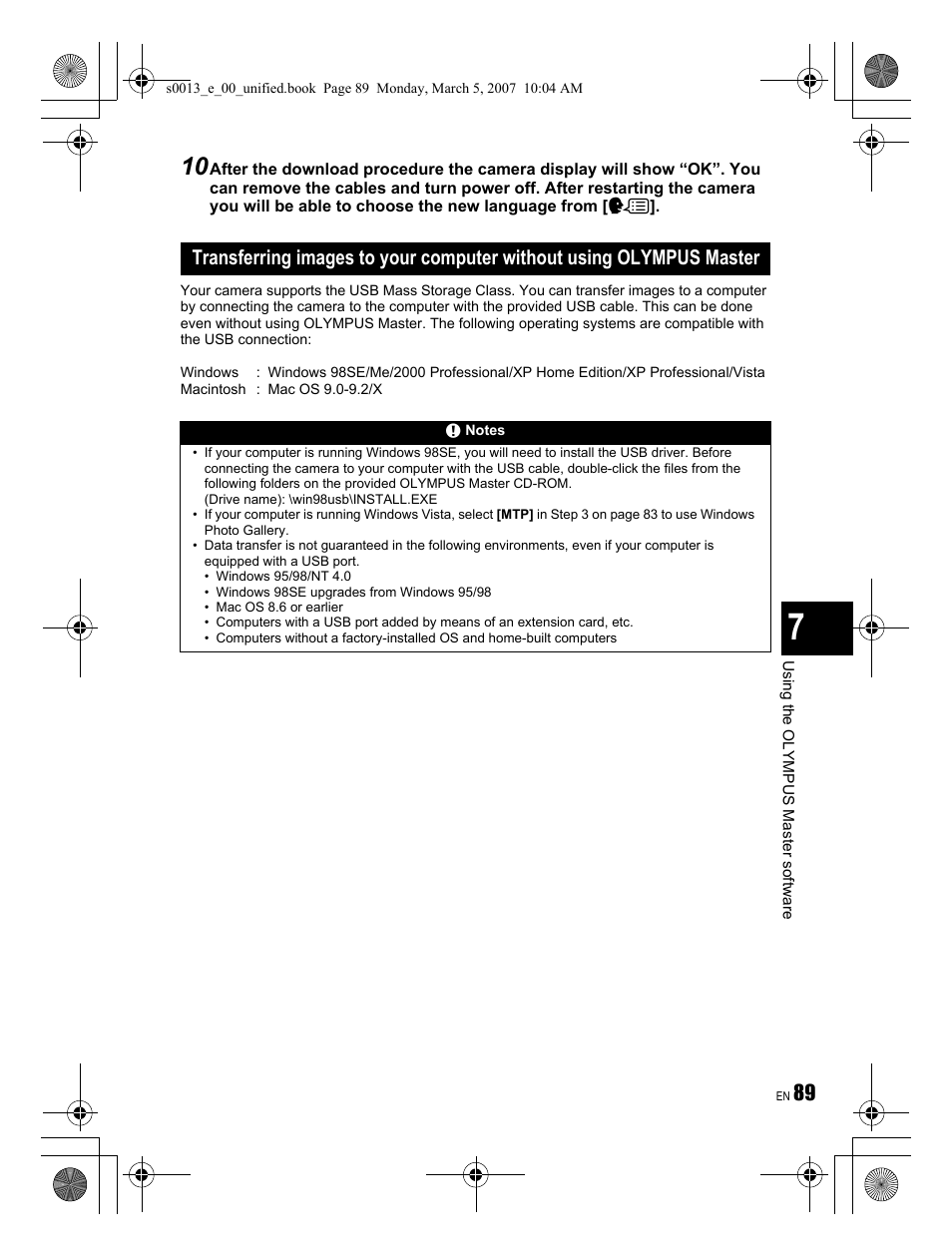 Olympus EVOLT E-410 User Manual | Page 89 / 132