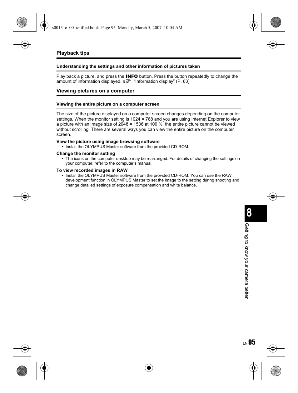 Olympus EVOLT E-410 User Manual | Page 95 / 132