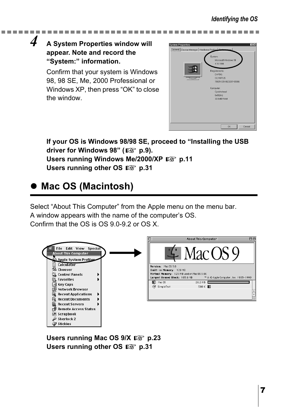 Mac os (macintosh) | Olympus C-5000 Zoom User Manual | Page 190 / 215