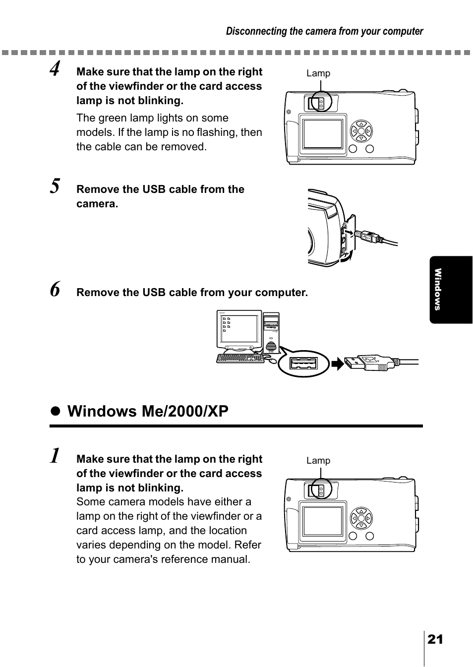 Windows me/2000/xp | Olympus C-5000 Zoom User Manual | Page 204 / 215