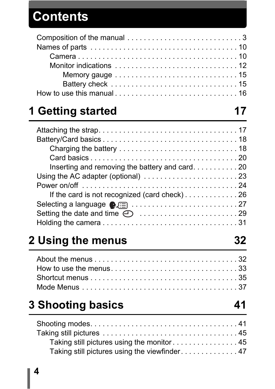 Olympus C-5000 Zoom User Manual | Page 5 / 215