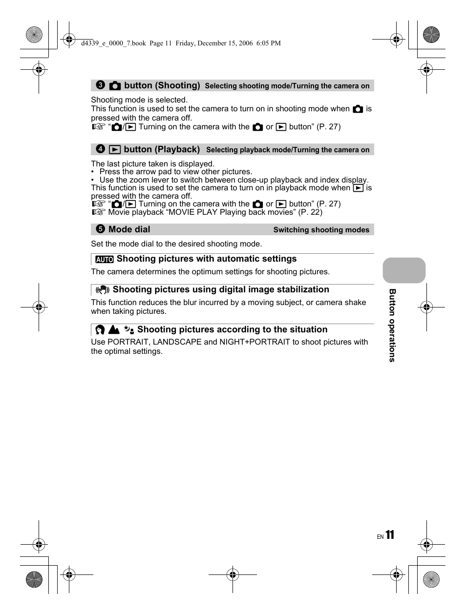Olympus FE-250 User Manual | Page 11 / 76