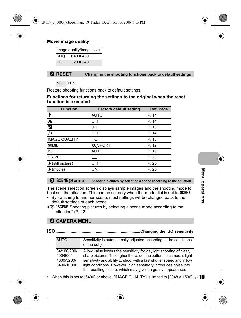Olympus FE-250 User Manual | Page 19 / 76